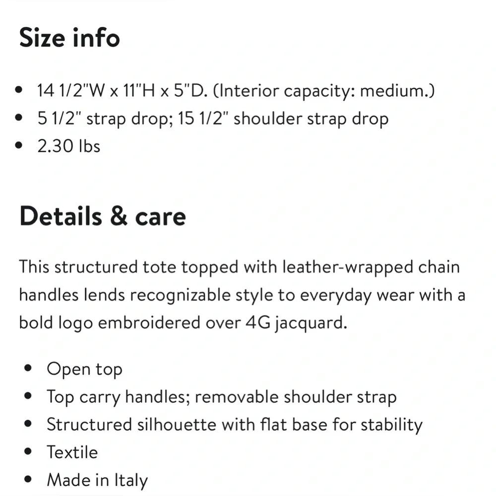 Givenchy NWT Medium G-Tote Canvas Tote - Picture 7 of 7